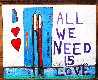 Romance Series: All We Need is Love 2022 52x64 - Huge Mural Size Original Painting by William DeBilzan - 1