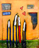 Family Affair 2008 53x41 - Huge Painting Original Painting by William DeBilzan - 0