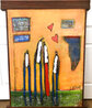 Family Affair 2008 53x41 - Huge Painting Original Painting by William DeBilzan - 1
