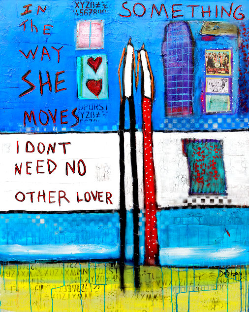I Dont Need No Other Lover 2022 64x51 - Huge Original Painting by William DeBilzan
