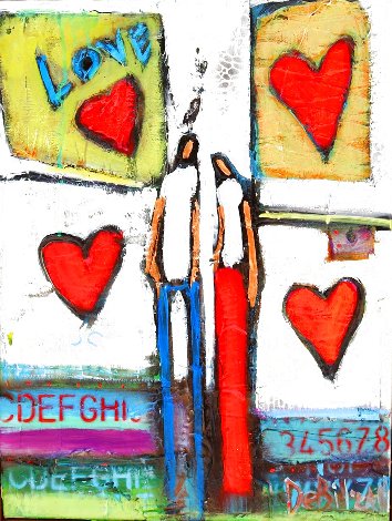 My Valentine 2024 28x21 Original Painting - William DeBilzan