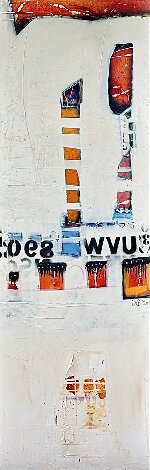 Myself and I 2009 74x24 - Huge Mural Size Original Painting - William DeBilzan