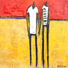 All New Too Soon 2003 60x55 - Mixed Media on Canvas - Huge Original Painting by William DeBilzan - 0 All New Too Soon 2003 60x55 - Mixed Media on Canvas - Huge Original Painting by William DeBilzan - 0
