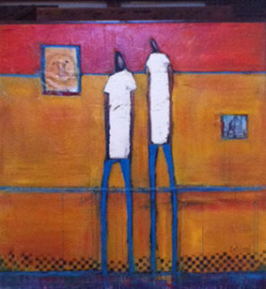Untitled Painting 76x73 Super Huge! Original Painting - William DeBilzan Untitled Painting 76x73 Super Huge! Original Painting - William DeBilzan