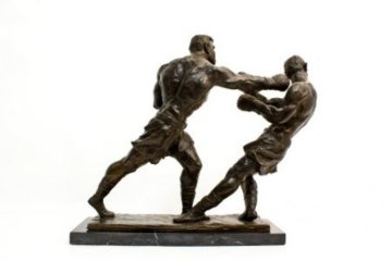 Ali Against Foreman Bronze Sculpture 12 in Sculpture - Dino DeCarlo Ali Against Foreman Bronze Sculpture 12 in Sculpture - Dino DeCarlo