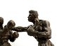 Ali Against Foreman Bronze Sculpture 12 in Sculpture by Dino DeCarlo - 3
