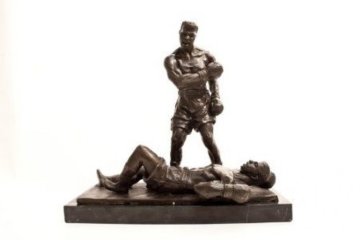 Clay Over Liston Bronze Sculpture 14 in Sculpture - Dino DeCarlo Clay Over Liston Bronze Sculpture 14 in Sculpture - Dino DeCarlo