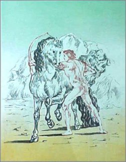 Arciere con cavallo, 1972 Limited Edition Print - Giorgio de Chirico Arciere con cavallo, 1972 Limited Edition Print - Giorgio de Chirico
