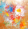 Gold Coral 2013 56x56 - Huge Original Painting by Autumn de Forest - 0