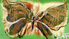 Tiny Butterfly Whipout 2023 21x27 - Signed Twice Original Painting by Autumn de Forest - 0