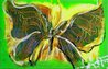 Tiny Butterfly Whipout 2023 21x27 - Signed Twice Original Painting by Autumn de Forest - 6