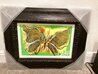 Tiny Butterfly Whipout 2023 21x27 - Signed Twice Original Painting by Autumn de Forest - 2