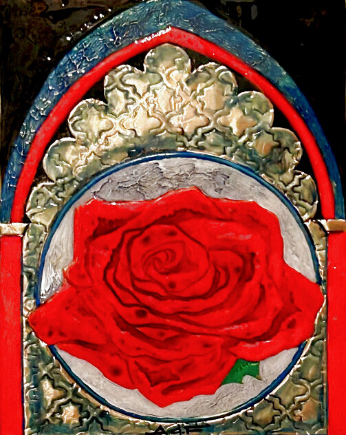 Gothic Rose 2022 21x17 Original Painting by Autumn de Forest