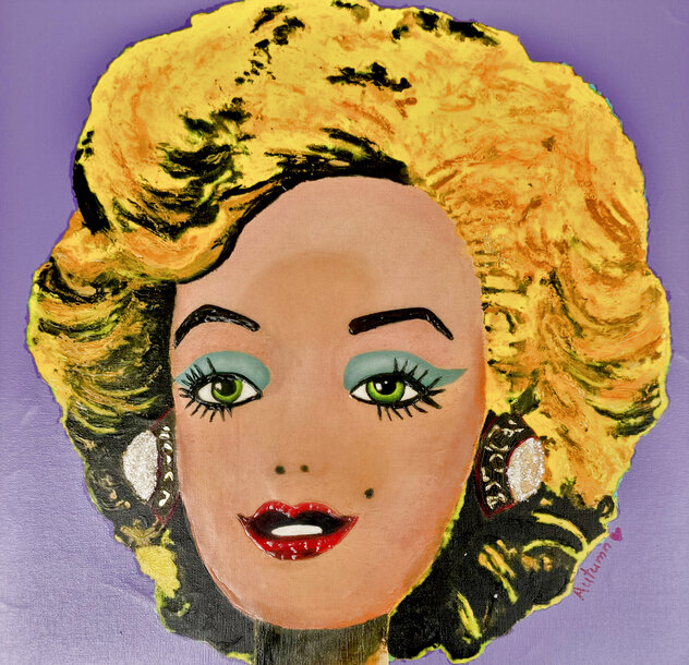 Barbie Marilyn EA 2014 Embellished Giclee on Canvas Limited Edition Print by Autumn de Forest Barbie Marilyn EA 2014 Embellished Giclee on Canvas Limited Edition Print by Autumn de Forest