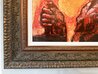 Joan of Arc 2020 25x29 - Framed Acrylic on Canvas - Signed Twice - France Original Painting by Autumn de Forest - 4