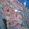 Earth Mother 1988 52x52 - Huge Original Painting by He Deguang - 0