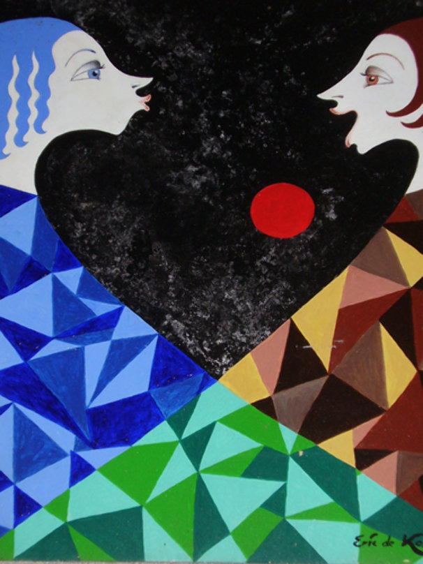 Ebony and White 1982 Serigraph 22x16 by Erte - For Sale on Art