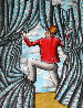 Don't Jump 24x18 Original Painting by Eric De Kolb - 1
