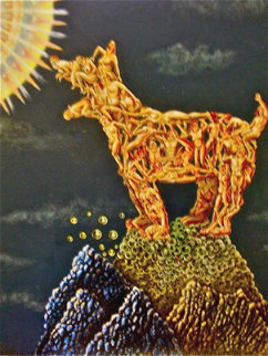 Wolf 24x18 Original Painting - Eric De Kolb Wolf 24x18 Original Painting - Eric De Kolb