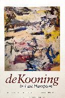 DeKooning in East Hampton Poster 1978 Hand Signed  Limited Edition Print by Willem De Kooning - 0
