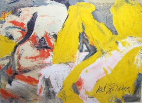 Man and the Big Blonde 1982 Limited Edition Print - Willem De Kooning