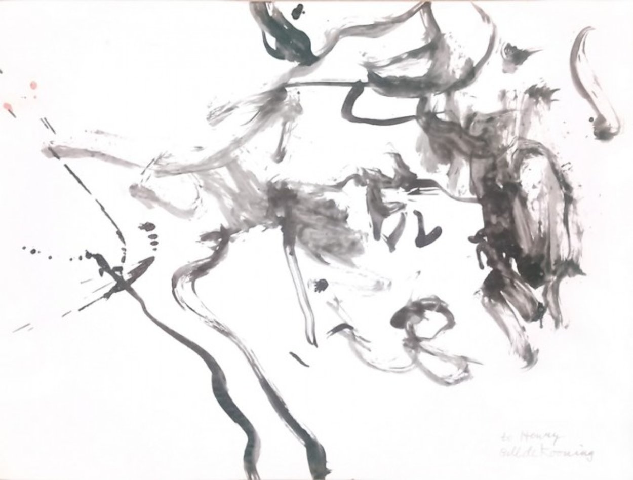 For Henry Original Painting by Willem De Kooning For Henry Original Painting by Willem De Kooning