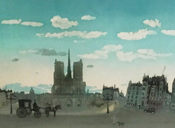 Notre' Dame Au Crepusc Limited Edition Print - Michel Delacroix Notre' Dame Au Crepusc Limited Edition Print - Michel Delacroix