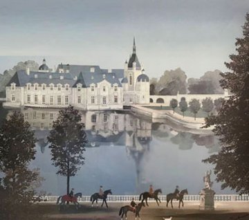 Chateau De Chante (Chateau De Chantilly) 1990 Limited Edition Print - Michel Delacroix Chateau De Chante (Chateau De Chantilly) 1990 Limited Edition Print - Michel Delacroix