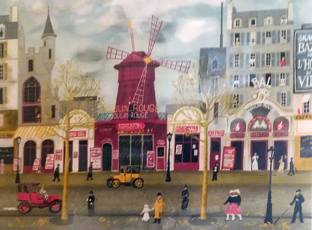 Moulin Rouge 1981 Early Limited Edition Print by Michel Delacroix