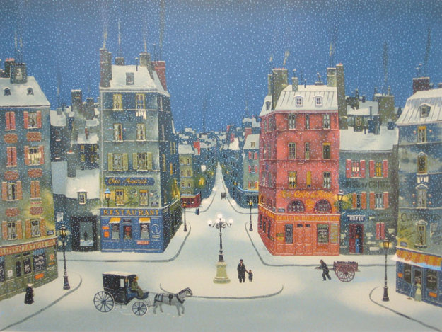 Nuit En Decembre 2008 Limited Edition Print - Michel Delacroix