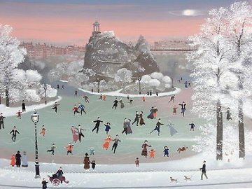 Pitinage Dans Le Parc 1990 Limited Edition Print - Michel Delacroix Pitinage Dans Le Parc 1990 Limited Edition Print - Michel Delacroix