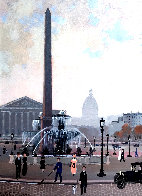 Place De La Concord (Esquisse) 1999 17x15 Original Painting by Michel Delacroix - 0 Place De La Concord (Esquisse) 1999 17x15 Original Painting by Michel Delacroix - 0