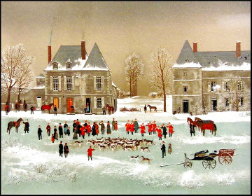 La Chasse a Courre 1988 - Suite of 4 Limited Edition Print - Michel Delacroix La Chasse a Courre 1988 - Suite of 4 Limited Edition Print - Michel Delacroix