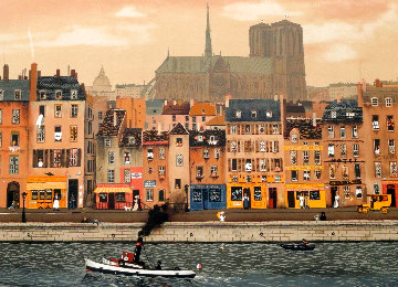 Bord De La Seine Limited Edition Print - Michel Delacroix Bord De La Seine Limited Edition Print - Michel Delacroix