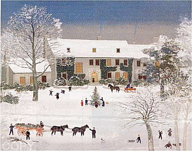 Temps De Noel Dans La Campagne 1990 - Christmas - France by Michel Delacroix