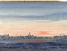 Untitled Notre Dame Cityscape  21x26 - France Original Painting by Michel Delacroix - 4