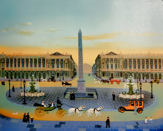 Place De La Concorde - Paris, France Limited Edition Print by Michel Delacroix