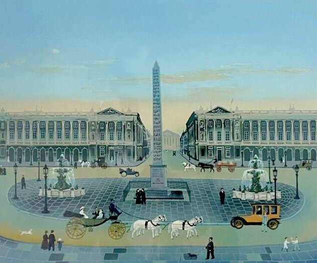 Place De La Concorde Limited Edition Lithograph by Michel