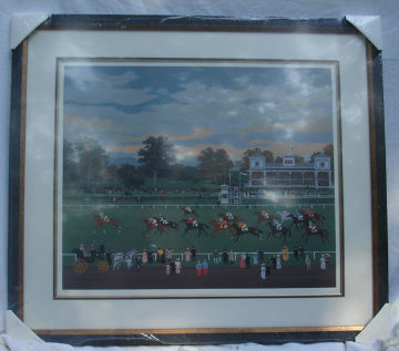 Courses a Vincennes 1990 Limited Edition Print - Michel Delacroix Courses a Vincennes 1990 Limited Edition Print - Michel Delacroix