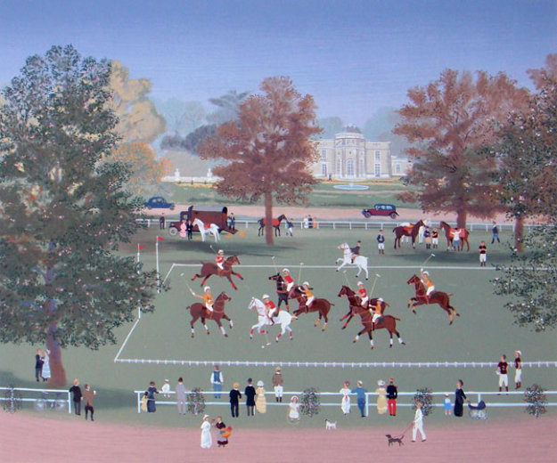 Polo At Bagatelle 1990 Limited Edition Print by Michel Delacroix Polo At Bagatelle 1990 Limited Edition Print by Michel Delacroix