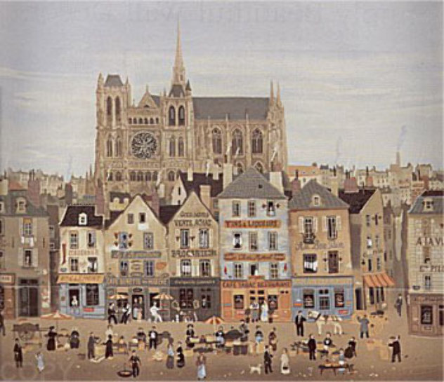 La Cathedrale De Chartes - France Limited Edition Print by Michel Delacroix