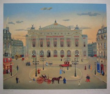 La Places Des Paris Suite of 6 1979 Limited Edition Print - Michel Delacroix La Places Des Paris Suite of 6 1979 Limited Edition Print - Michel Delacroix