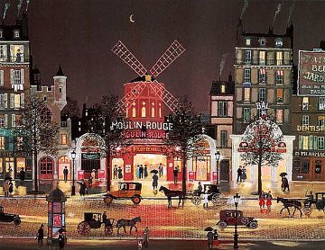 Moulin Rouge 1981 Limited Edition Print - Michel Delacroix Moulin Rouge 1981 Limited Edition Print - Michel Delacroix