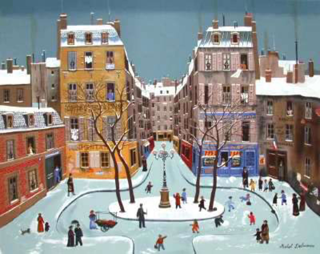La Place Furstenburg 1975 Limited Edition Print by Michel Delacroix La Place Furstenburg 1975 Limited Edition Print by Michel Delacroix