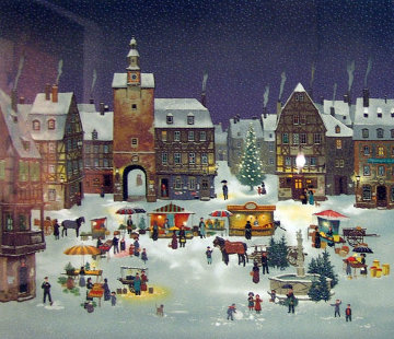 Le March Day Noel En Alsace 2008 Limited Edition Print - Michel Delacroix Le March Day Noel En Alsace 2008 Limited Edition Print - Michel Delacroix