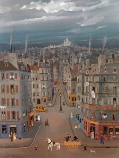 Montmartre in Paris Limited Edition Print - Michel Delacroix Montmartre in Paris Limited Edition Print - Michel Delacroix