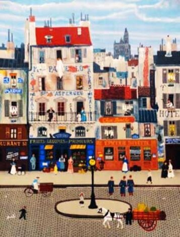 Chez Berthe 1977 Early - Paris, France Limited Edition Print - Michel Delacroix