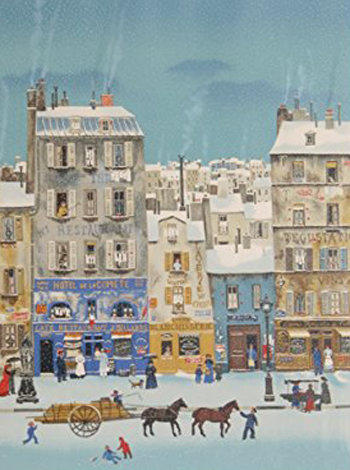 Hotel De La Comete 1970 Early - Paris, France Limited Edition Print - Michel Delacroix