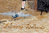 Un Soir Apre L’orage 2005 21x24 - France Original Painting by Fabienne Delacroix - 3
