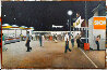 Untitled Carnival Scene 1982 31x45 - Huge Original Painting by Steven DeLair - 1